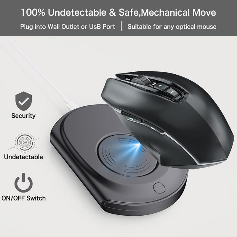 Auto Mouse Mover - อุปกรณ์ขยับเมาส์อัตโนมัติแบบบางพิเศษ ไร้เสียง ไม่สามารถตรวจจับได้ ช่วยจำลองการเคลื่อนไหวที่สมจริง