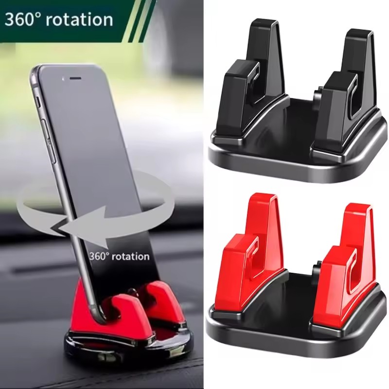 Mobile Electronics Gadgets - ที่วางโทรศัพท์มือถือในรถยนต์แบบหมุนได้ 360 องศา ติดตั้งบนแผงหน้าปัด ใช้ได้กับโทรศัพท์มือถือทุกรุ่น อุปกรณ์เสริมในรถยนต์