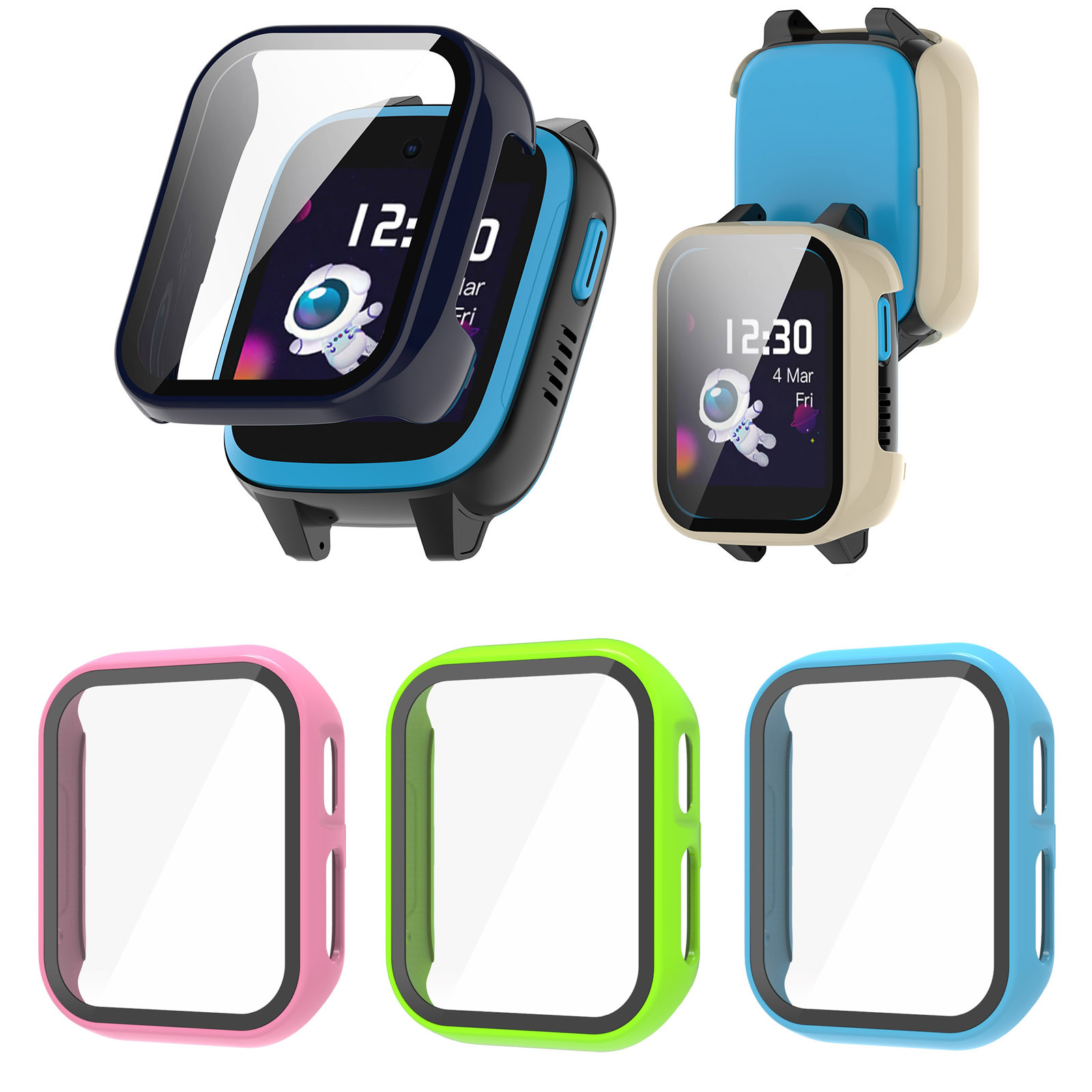 Smart Watch Kids - ฟิล์มติดเครื่องป้องกันหน้าจอแบบกระจกขอบแข็งสำหรับ XGO3 xplora/X6/X5เด็กเล่นปลอกสมาร์ทวอท์ช X6play อุปกรณ์ X5play