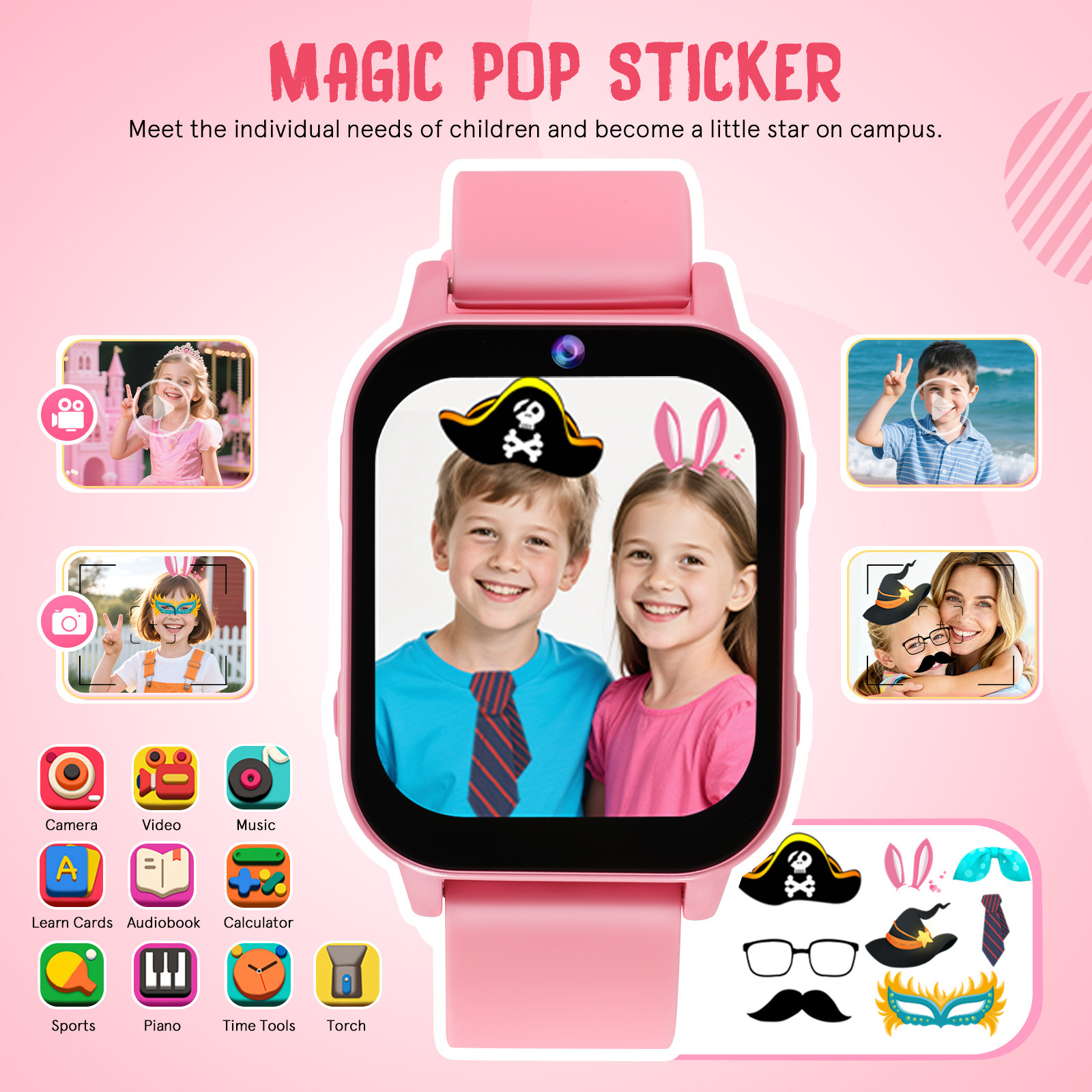 นาฬิกาดิจิตอลสำหรับเด็กพร้อมเก - Smart Watch Kids บทวิจารณ์และราคา